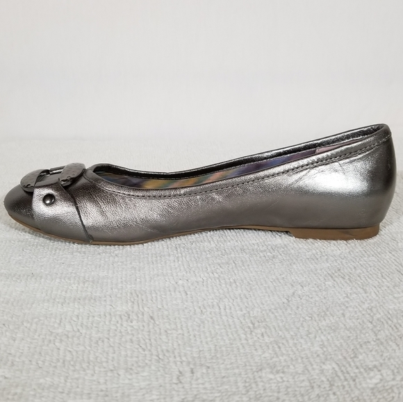 Circa Joan & David Luxe silver ballet shoes - Picture 1 of 6